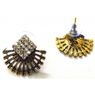 Golden Oxidized Earring Ethnic Imitation Jhumka Jhumki Jewelry Dangle Drop EA392